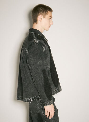Zip-Up Denim Jacket Song for the Mute Zip-Up Denim Jacket Black sfm0158013