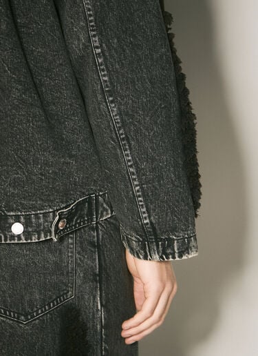 Zip-Up Denim Jacket Song for the Mute Zip-Up Denim Jacket Black sfm0158013
