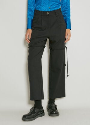 Song for the Mute Straight Leg Suit Pants Black sfm0254005