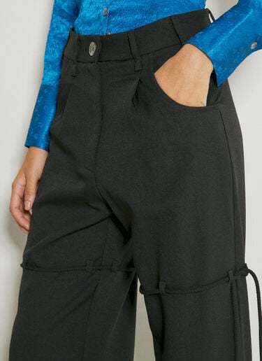 Straight Leg Suit Pants Song for the Mute Straight Leg Suit Pants Black sfm0254005