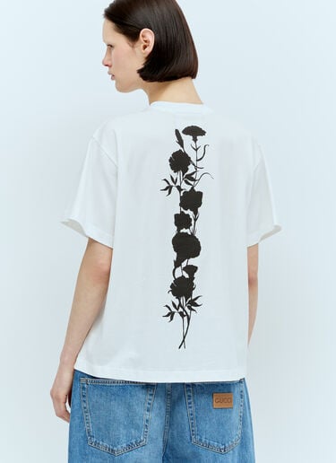 Logo Print T-Shirt Song for the Mute Logo Print T-Shirt White sfm0256006