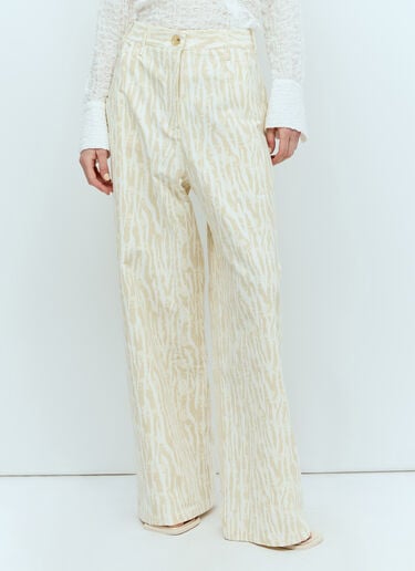 Printed Pants Song for the Mute Printed Pants Cream sfm0256010