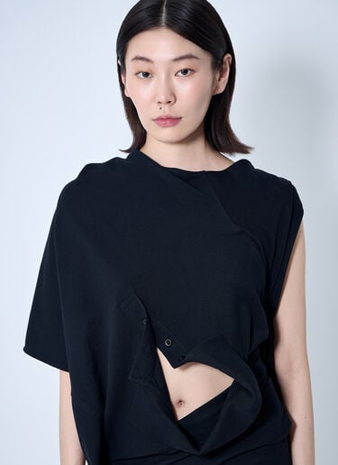 Sia Arnika Draped Polo Dress Black sia0260001