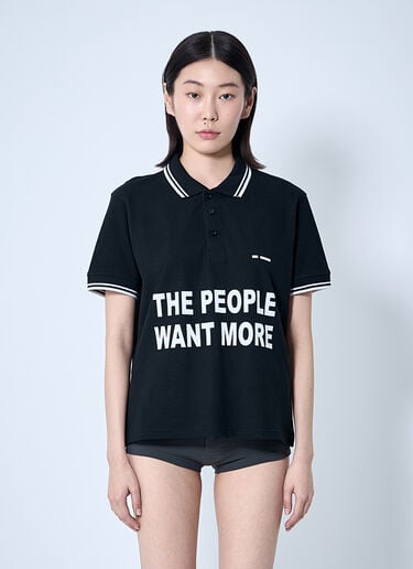 文字印花 Polo 衫 Sia Arnika 文字印花 Polo 衫 黑色 sia0260006