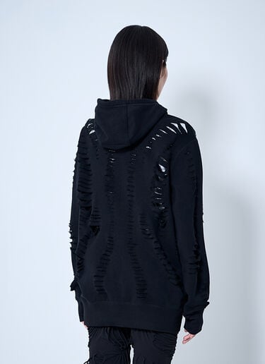 Sia Arnika Slit Zip-Up Hooded Sweatshirt Black sia0260010