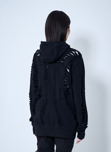Slit Zip-Up Hooded Sweatshirt Sia Arnika Slit Zip-Up Hooded Sweatshirt Black sia0260010