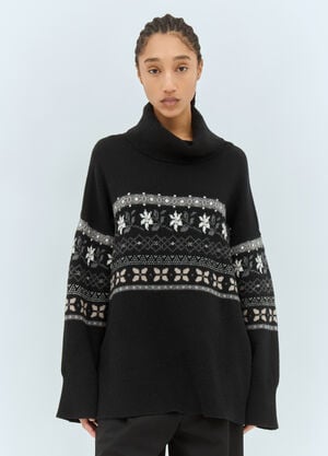 Skall Studio Leonora T-Neck Sweater Black ska0258011