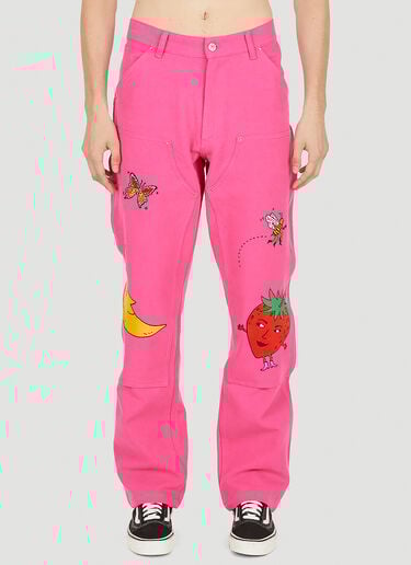 ワークウェアキャンバスパンツ Sky High Farm Workwear ワークウェアキャンバスパンツ ピンク skh0350015