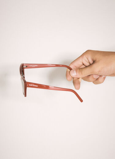 Square Frame Sunglasses Saint Laurent Square Frame Sunglasses Red sla0136054