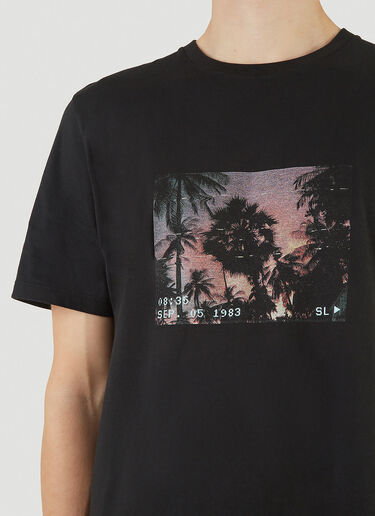 Crewneck T-Shirt Saint Laurent Crewneck T-Shirt Black sla0143012
