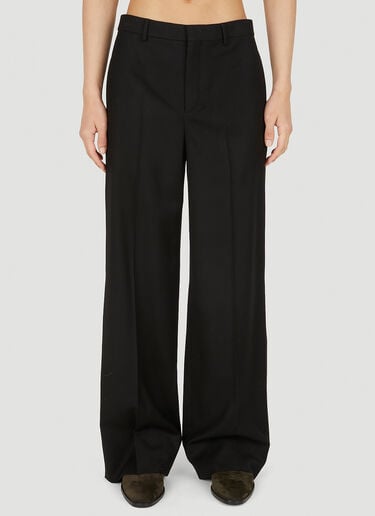 스트레이트 레그 팬츠 Saint Laurent 스트레이트 레그 팬츠 블랙 sla0149089