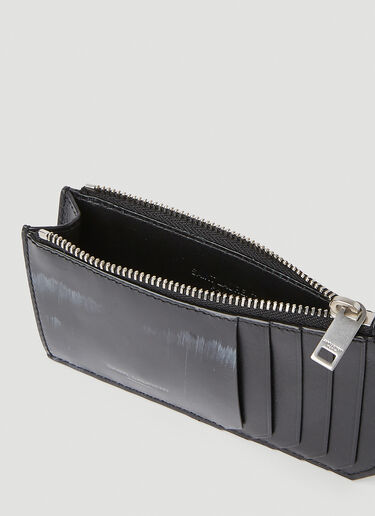 페인티드 집 탑 카드홀더 Saint Laurent 페인티드 집 탑 카드홀더 블랙 sla0151085