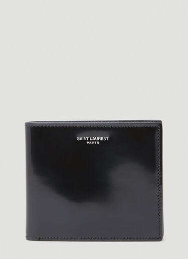 Patent Bi-Fold Wallet Saint Laurent Patent Bi-Fold Wallet Black sla0154037