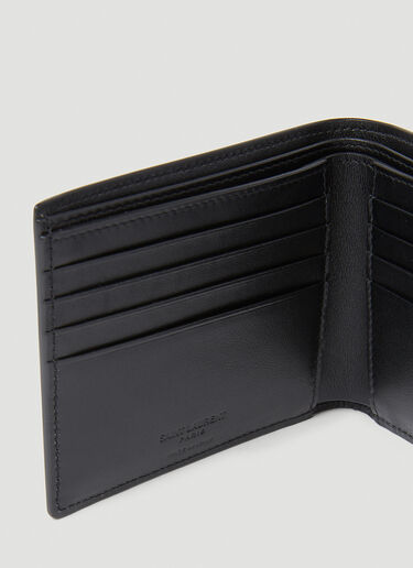 Patent Bi-Fold Wallet Saint Laurent Patent Bi-Fold Wallet Black sla0154037