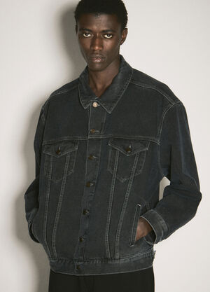 Saint Laurent Oversized Denim Jacket Black sla0156009