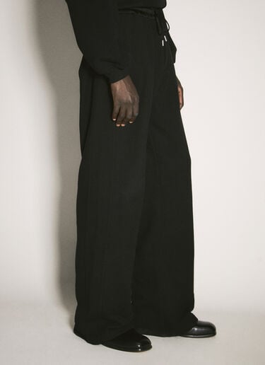 Saint Laurent Wide-Leg Track Pants Black sla0156015