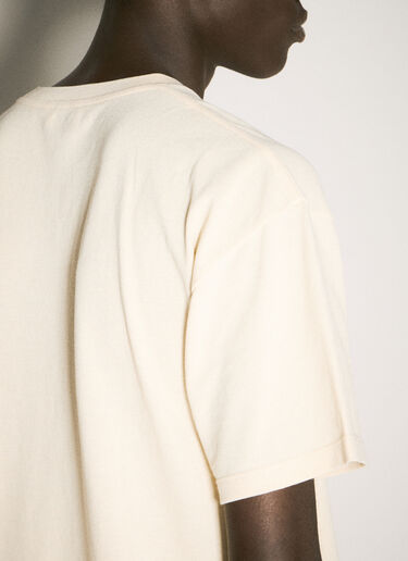 Saint Laurent Cassandre Piqué T-Shirt Cream sla0156017