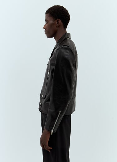 Saint Laurent Leather Motorcycle Jacket Black sla0156057