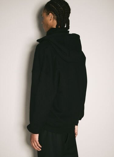 Saint Laurent 하프 지퍼 후드티셔츠 블랙 sla0158004