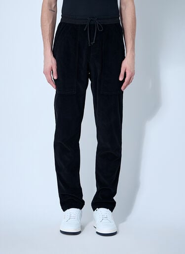 Corduroy Drawstring Pants Saint Laurent Corduroy Drawstring Pants Black sla0158005