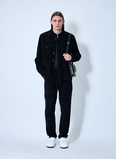 Corduroy Drawstring Pants Saint Laurent Corduroy Drawstring Pants Black sla0158005