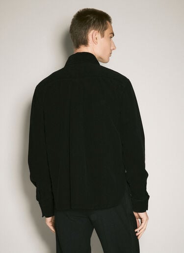 Saint Laurent コーデュロイオーバーシャツ ブラック sla0158008