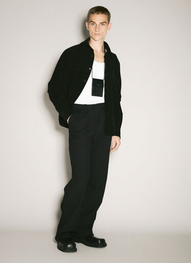 Saint Laurent 徽标印花迷你斜挎包 黑色 sla0158020