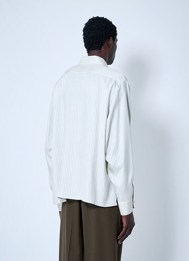 Striped Tunic Shirt Saint Laurent Striped Tunic Shirt Black sla0159004