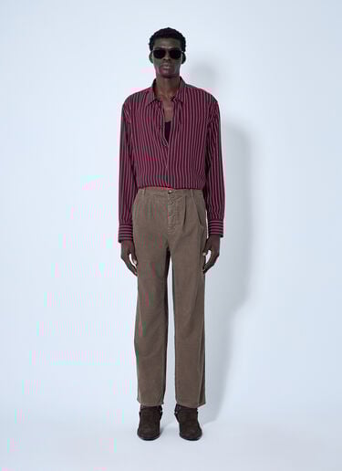 Cassandre Shirt Saint Laurent Cassandre Shirt Brown sla0160003