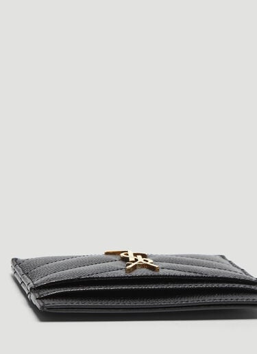 モノグラム グレイン・ド・プードル マトラッセ カードケース Saint Laurent モノグラム グレイン・ド・プードル マトラッセ カードケース ブラック sla0229037
