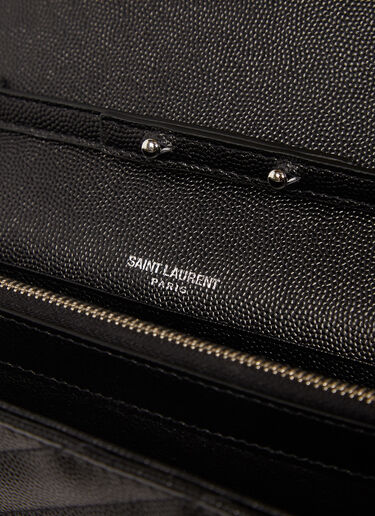 Saint Laurent YSL Monogrammed Wallet Bag Black sla0230038