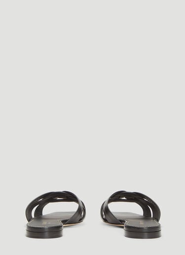 Tribute Sandals Saint Laurent Tribute Sandals Black sla0236013