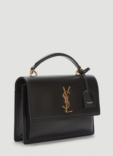 Saint Laurent Medium Sunset Shoulder Bag Black sla0241043