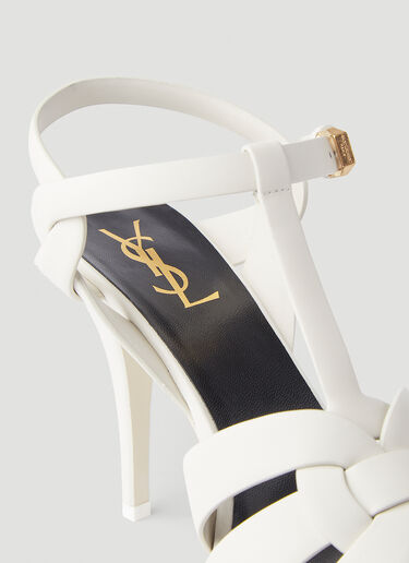 Saint Laurent Tribute Heeled Sandals White sla0243128
