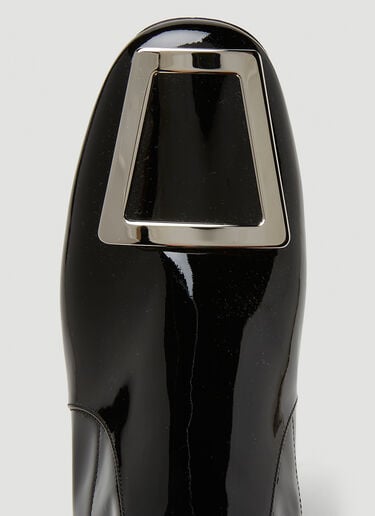 Saint Laurent Maxine Patent Ankle Boots Black sla0248019