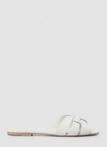 Tribute Sandals Saint Laurent Tribute Sandals Ivory sla0249104