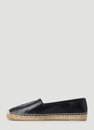 YSL Embossed Flat Espadrilles Saint Laurent YSL Embossed Flat Espadrilles Black sla0249108