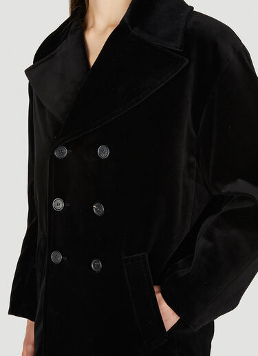 모노그램 자수 피코트 Saint Laurent 모노그램 자수 피코트 블랙 sla0249272