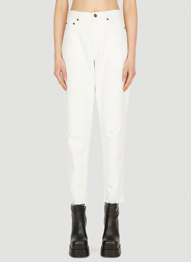 Destroyed Jeans Saint Laurent Destroyed Jeans White sla0250018