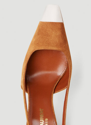 Saint Laurent Blade High Heel Shoes Tan sla0251175