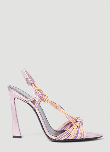 Saint Laurent Pool High Heel Sandals Pink sla0251177