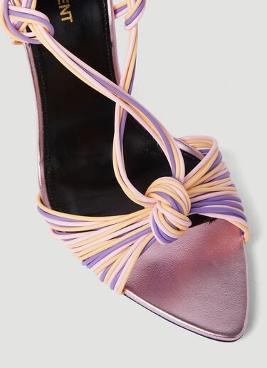 Saint Laurent Pool High Heel Sandals Pink sla0251177