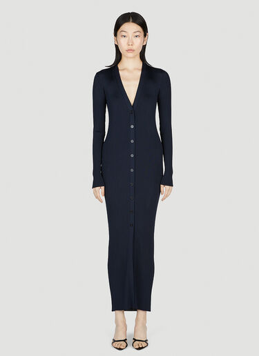 Cardigan Dress Saint Laurent Cardigan Dress Blue sla0252019