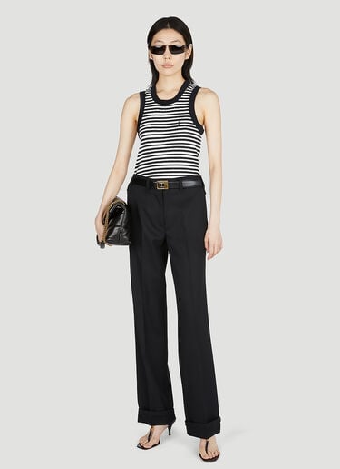 스트라이프 탱크탑 Saint Laurent 스트라이프 탱크탑 블랙 sla0252020