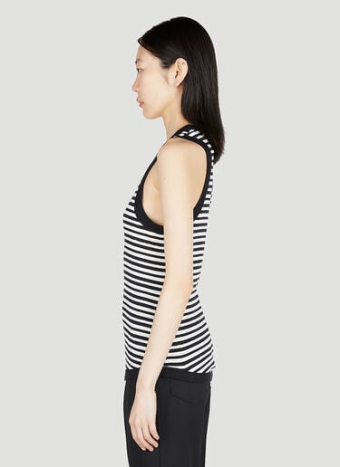 스트라이프 탱크탑 Saint Laurent 스트라이프 탱크탑 블랙 sla0252020