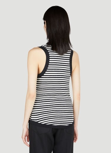 스트라이프 탱크탑 Saint Laurent 스트라이프 탱크탑 블랙 sla0252020