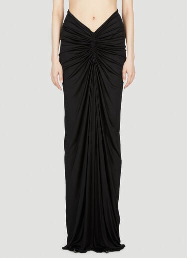 개더드 스커트 Saint Laurent 개더드 스커트 Black sla0252025