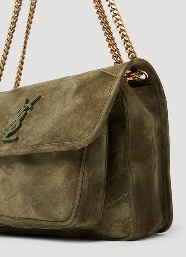 Saint Laurent Niki Medium Shoulder Bag Green sla0252053