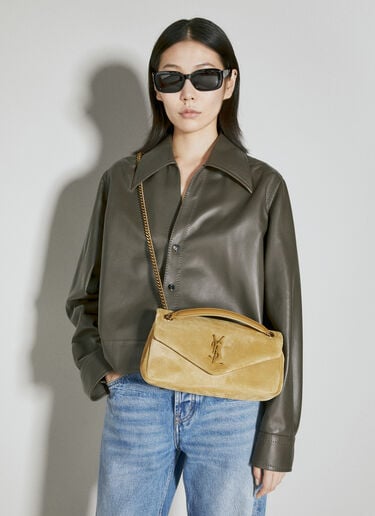 Calypso 衬垫单肩包 Saint Laurent Calypso 衬垫单肩包 米 sla0253129