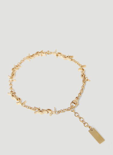 Saint Laurent Cassandre 链环手链 金色 sla0253168